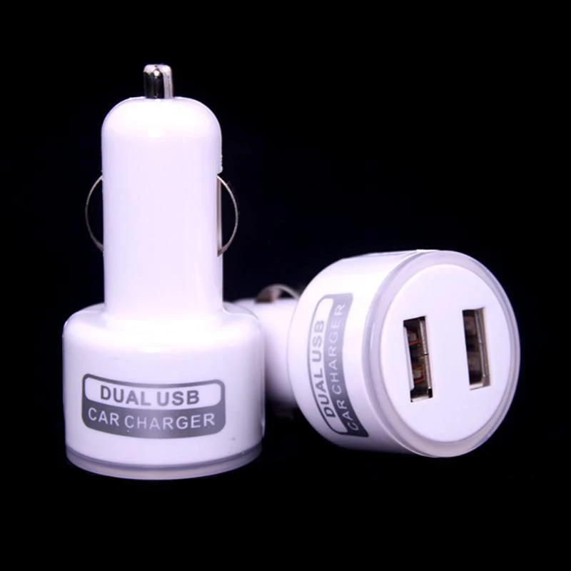 100 шт. Белый Черный светодиодный светильник 5 в 2 1 а два USB порта автомобильное