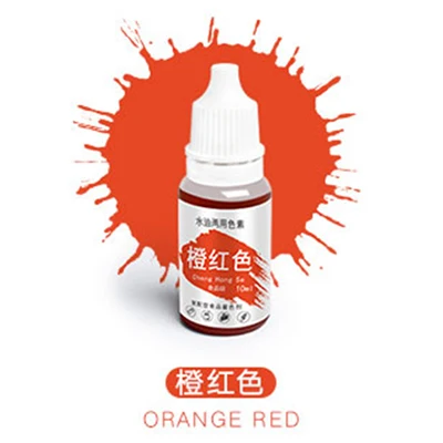 Orange Red Transhome пищевой краситель 1 шт. съедобный пигмент полезный, безопасный инструменты для украшения тортов из мастики Макарон крем торт выпечки и кондитерские инструменты - Цвет: Orange Red