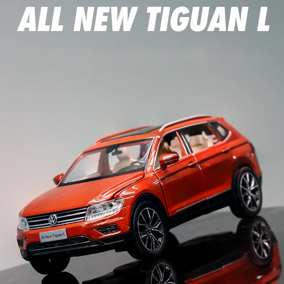1:32 Tiguan L машина Diecasts игрушечные транспортные средства горячая модель колеса