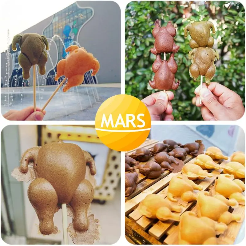Электрическая вафельница в форме курицы машина для приготовления жареных