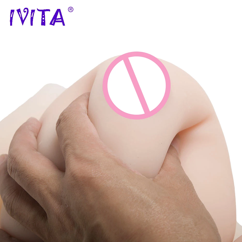 Реалистичная белая силиконовая накладка на грудь IVITA 2400 г искусственные