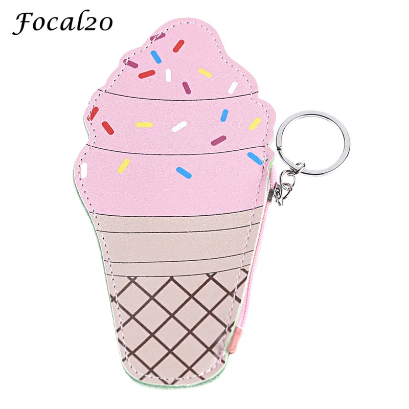 Focal20 Прекрасный искусственная кожа чашка мороженого Форма Для женщин портмоне
