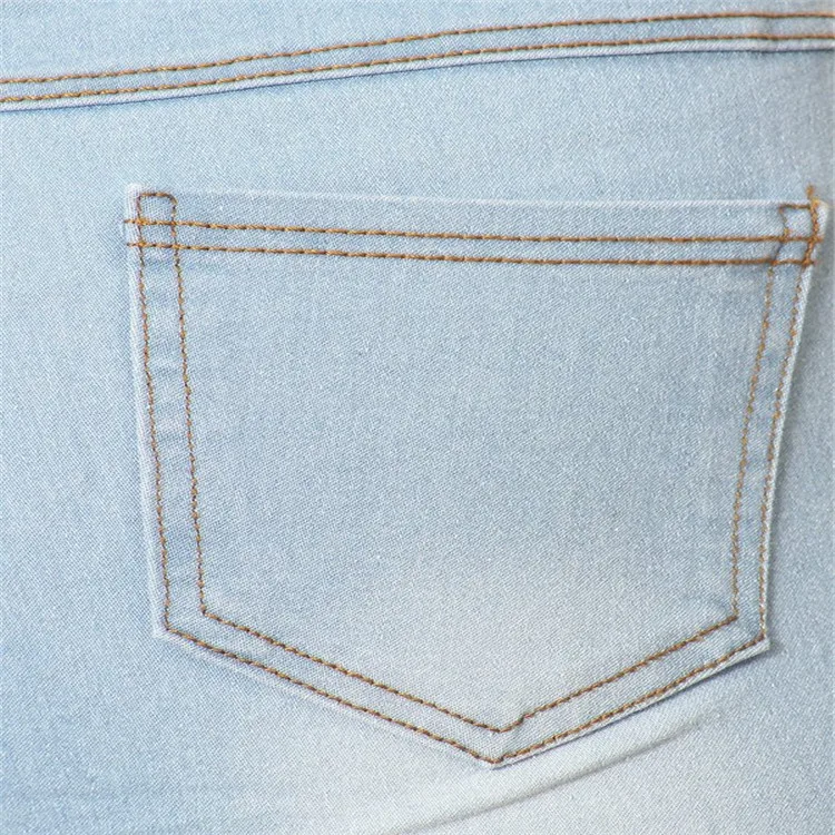 Минималистичные обтягивающие женские джинсы модные узкие с высокой талией синие