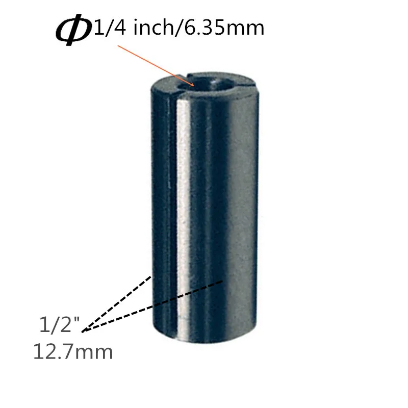 3 pcs 6.35mm Втулка Конусная Зажимная гайка 1/" 1/4" 3/" для Makita 763803-0 3612Y 3612X3612 3612T 3612CY 3612C 3612CT 3612BR 3612 3600H MT360 фрезерный станок - Цвет: 3 pcs 6.35mm