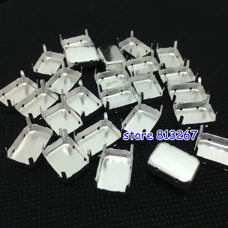 

Rectangle Octagon Claw Setting ,silver Empty Metal claw for sewing Rhinestone