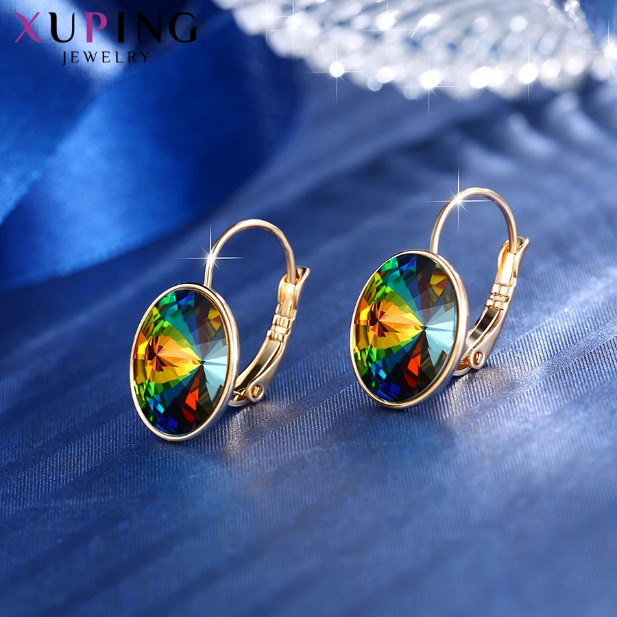 Xupingg ювелирные изделия прекрасные серьги высокого качества Кристаллы от Swarovski элегантный стиль для женщин Рождественский подарок M93-20489