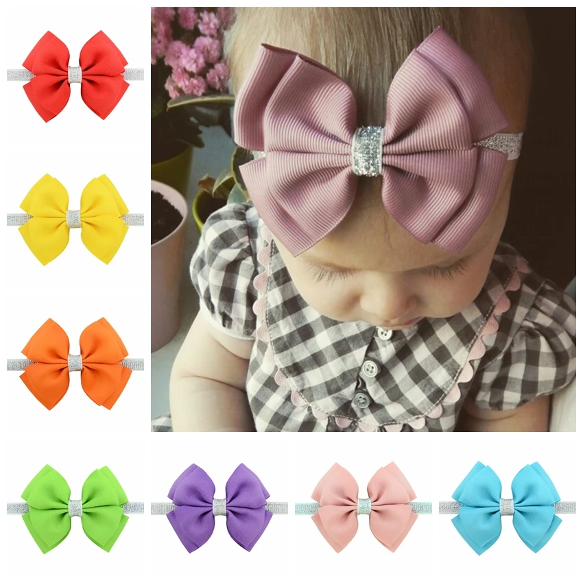 1 шт. Детская повязка на голову с бантом|ribbon bow|bow headbandkids bow |