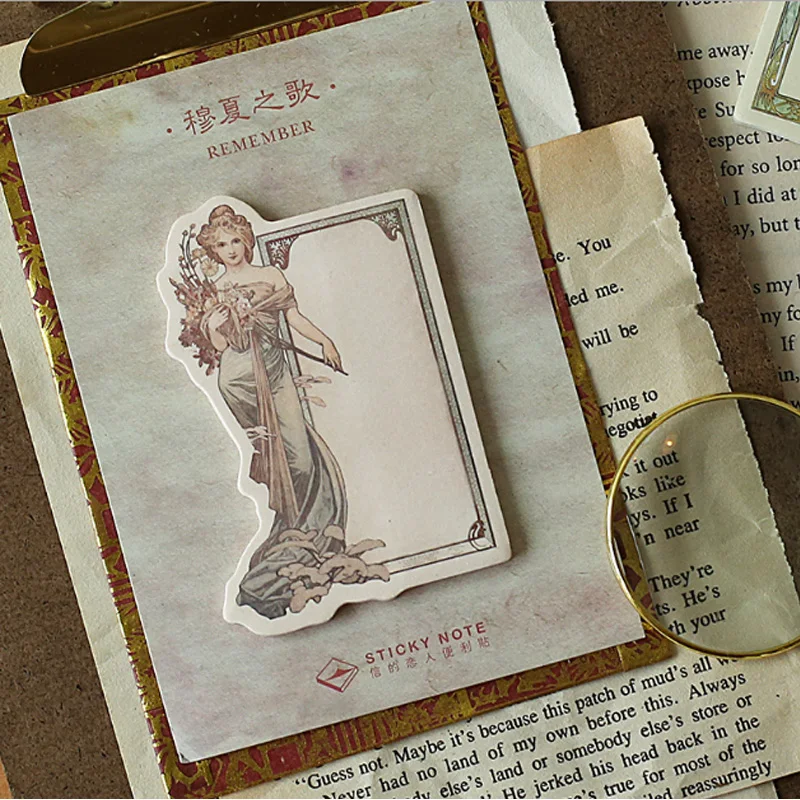1 шт./лот kawaii Ретро богиня Еженедельный план Липкие заметки почтовые блокноты