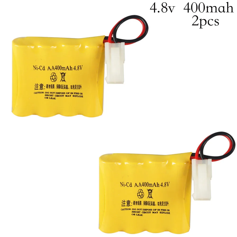 2pcs/lot 4.8V 400mAh Ni-Cd Rechargeable battery pack For Huanqi 508 611 605 550 remote control car on the 5th AA batteries Nicd