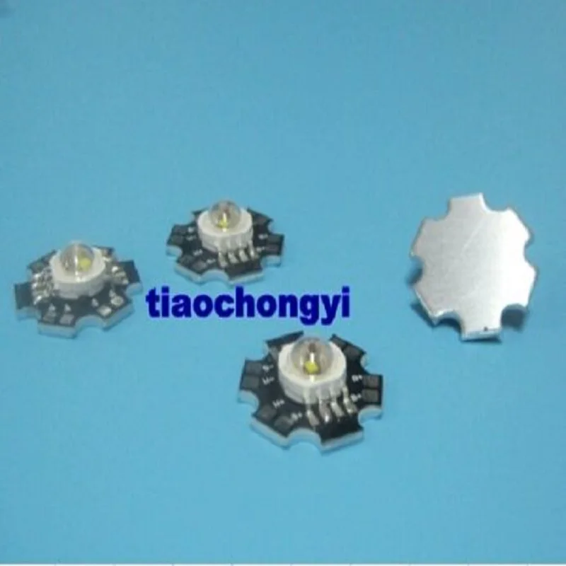 10 шт. 4 Вт RGBW высокомощный led шарик красный зеленый синий теплый белый чип на 20 мм