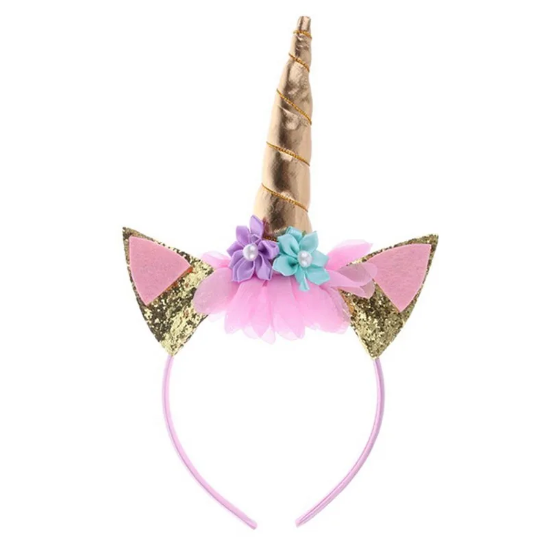 Unicorn Theme Happy Birthday Party Decoration Set Paper Fan Flag Hat | Дом и сад