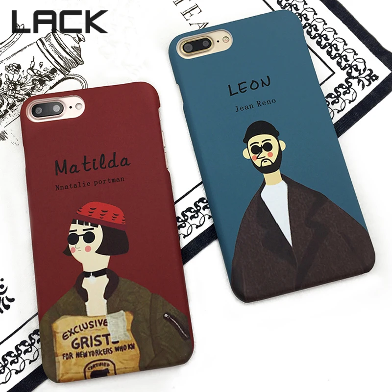 Отсутствие моды мультфильм профессиональный убийца Леон и Mathilda чехол для iphone 6