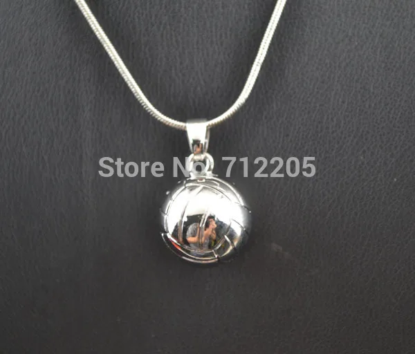 Модное Спортивное ожерелье для волейбола с родиевым покрытием и змеиной