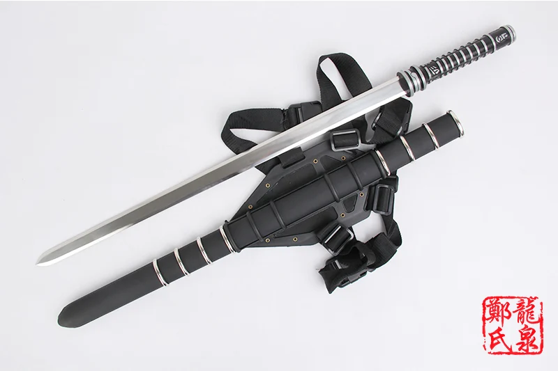 Stainless steel Blade Swords For Daywalker Sword Blade: Trinity Movie Leather Back Sheath Zinc Handle Collectible Supply - Цвет: ZS-9501