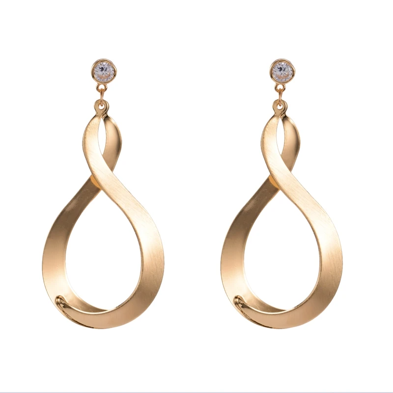 Manerson Fashion Korean Silver Smooth Zinc Alloy Drop Earrings Statement Hot Sale Drangle for Women Wholesale | Украшения и