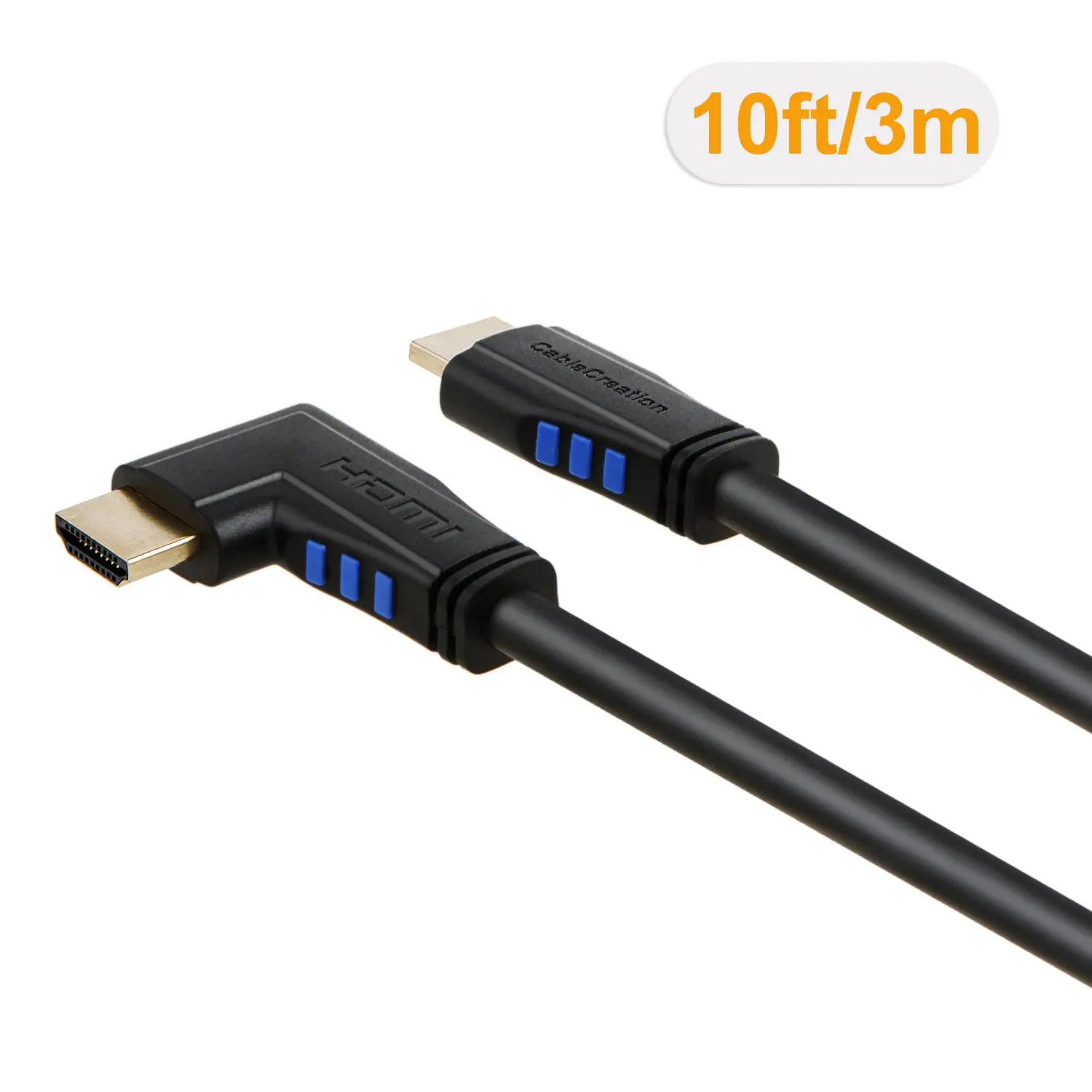 HDMI кабель левый угол 90 градусов вертикальный левый 4K HDMI 2,0 кабель Поддержка 4K Ультра HDMI 3D видео Ethernet Аудио возвратный канал