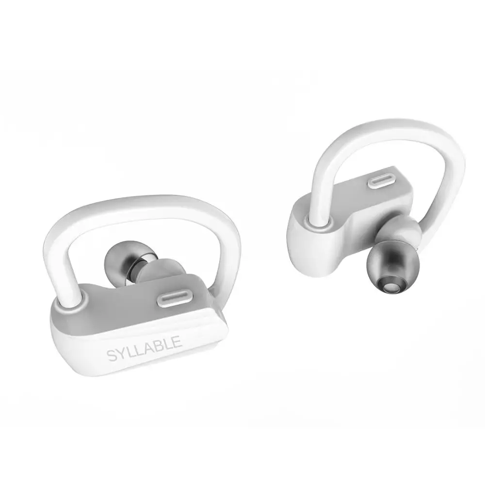 Белый Слог D15 беспроводной Bluetooth V5.0 наушники с микрофоном True беспроводной стерео 70 мАч шумоподавление D15 гарнитуры устойчивое - Цвет: Белый