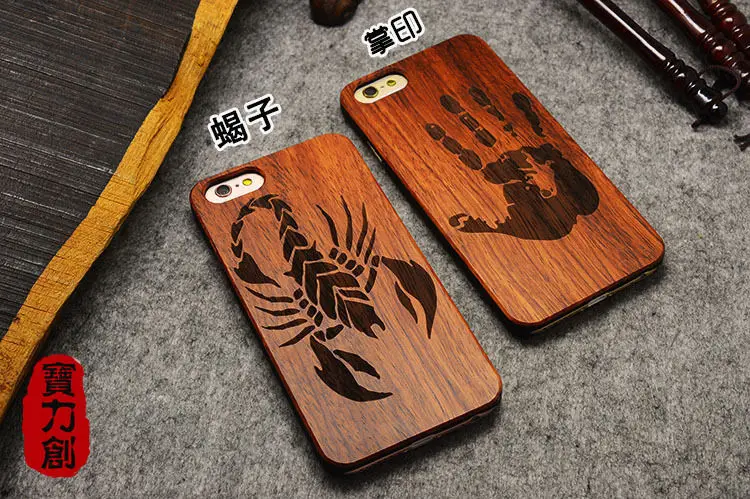 Чехол накладка из бамбукового дерева для телефона Henna Shull мандала цветы Apple Iphone 5s 5