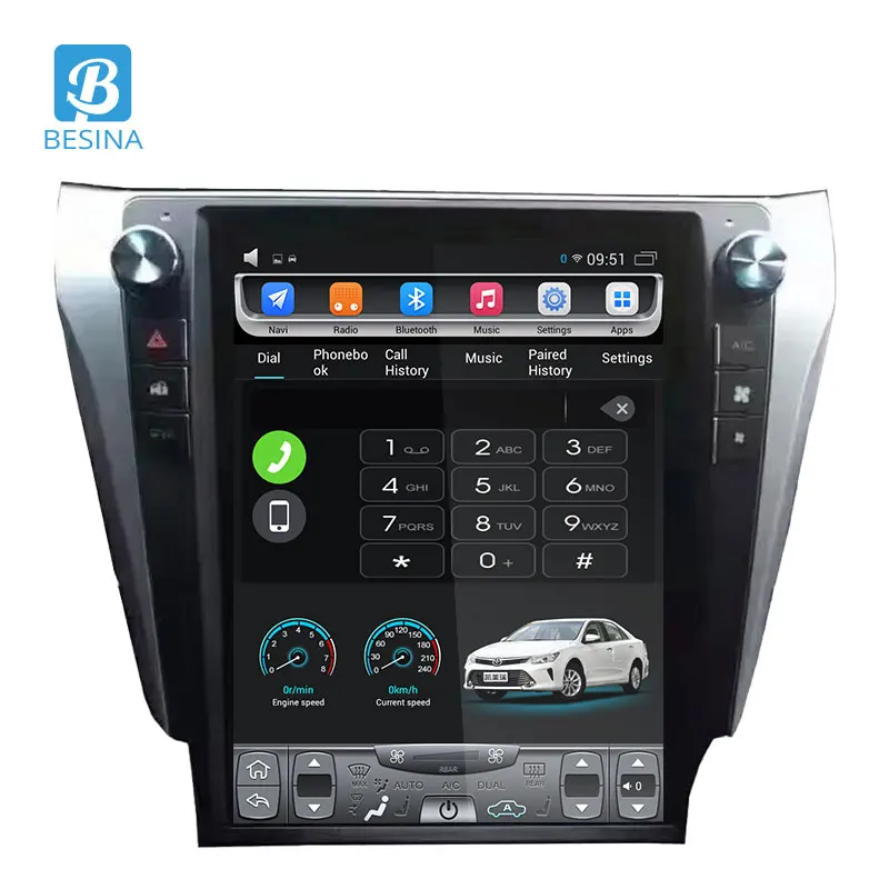 Besina 12," Android 6,0 Автомагнитола для Toyota Camry 2012 2013 Мультимедиа gps навигация HIFI 2G+ 32G стерео Авто Аудио