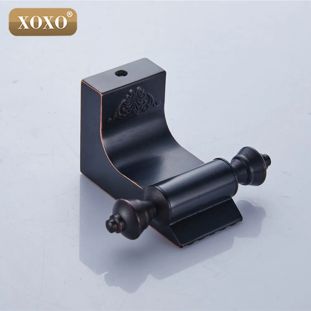 XOXO крючок для халата одежды латунная конструкция античная Черная отделка банное