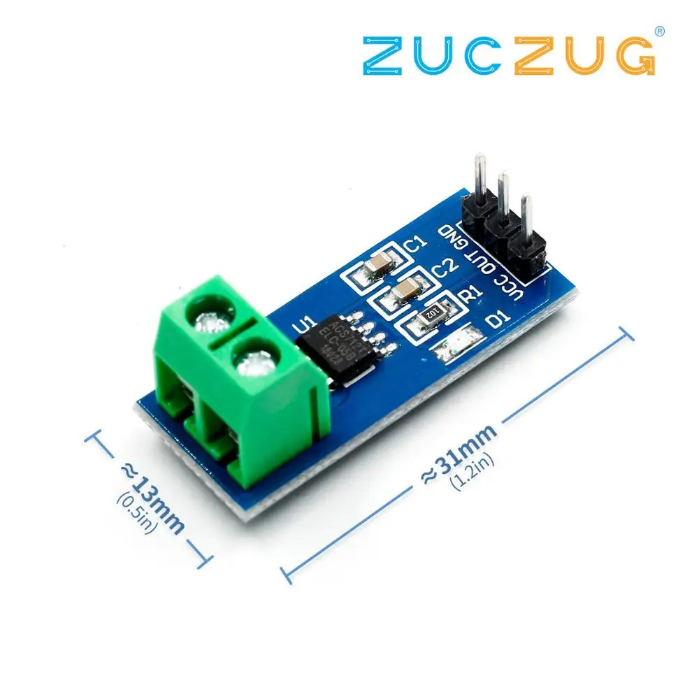 1 шт. модуль датчика Холла ACS712 Модуль 5A 20A 30A 5A/20A/30A ACS712|Интегральные схемы| |