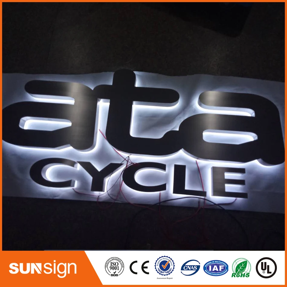 Sunsign Outdoor LED Channel Bright Sign Letter,Stainless Steel Led Letters Signs