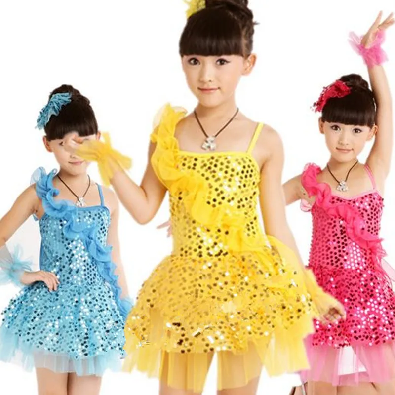 Детские платья для бальных танцев платье девочек соревнований танца