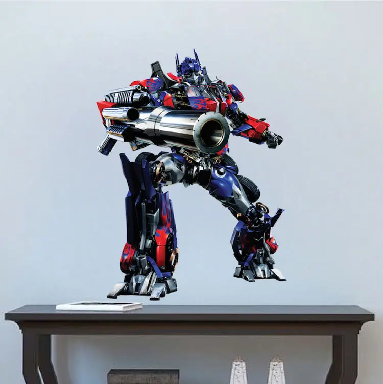 Бесплатная доставка подарок для мальчика и девочки 3D Наклейка на стену Optimus Prime