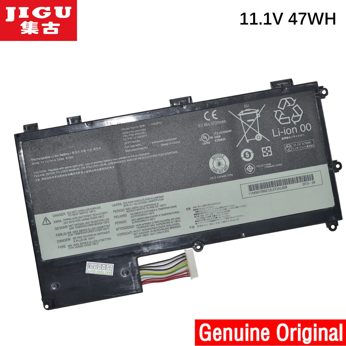 JIGU 45N1088 45N1089 45N1090 45N1091 L11N3P51 L11S3P51 Оригинальный аккумулятор для ноутбука Lenovo ThinkPad T430u
