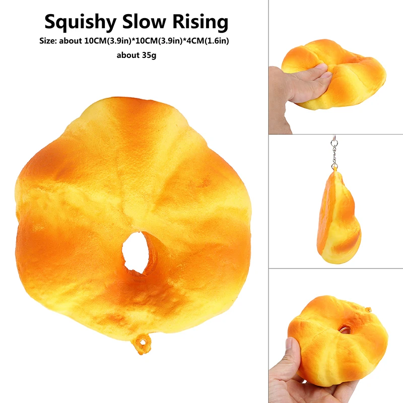 Jumbo Squishy Toasts Kawaii Милая Подушка хлеб торт супер мягкий медленно поднимающийся Шарм
