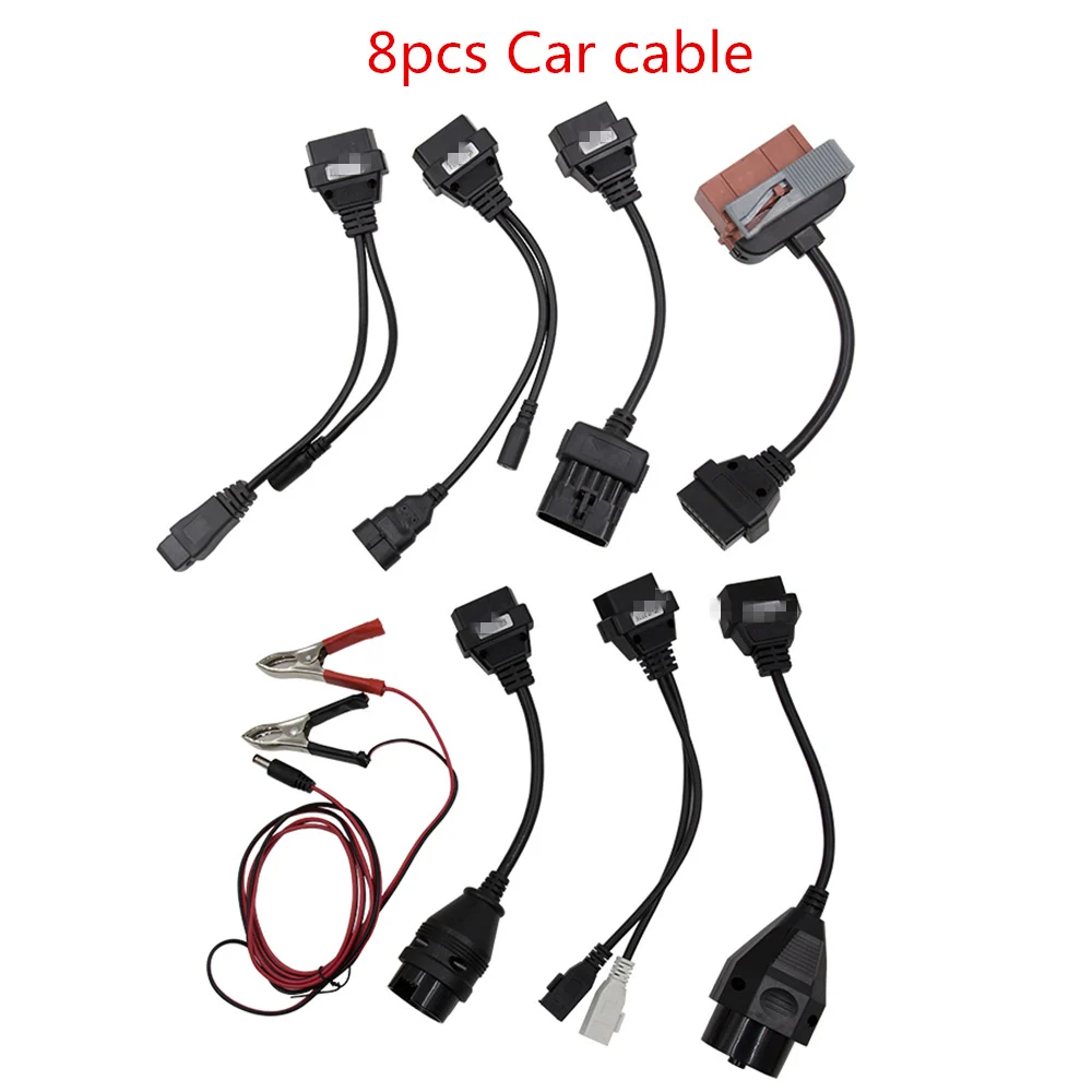 CDPTCS WOW Multidiag Pro Bluetooth. R3/. R1 активация keygen NEC 9241A CDPPro OBDII сканер автомобильный грузовик диагностический инструмент - Цвет: 8pcs Car cable