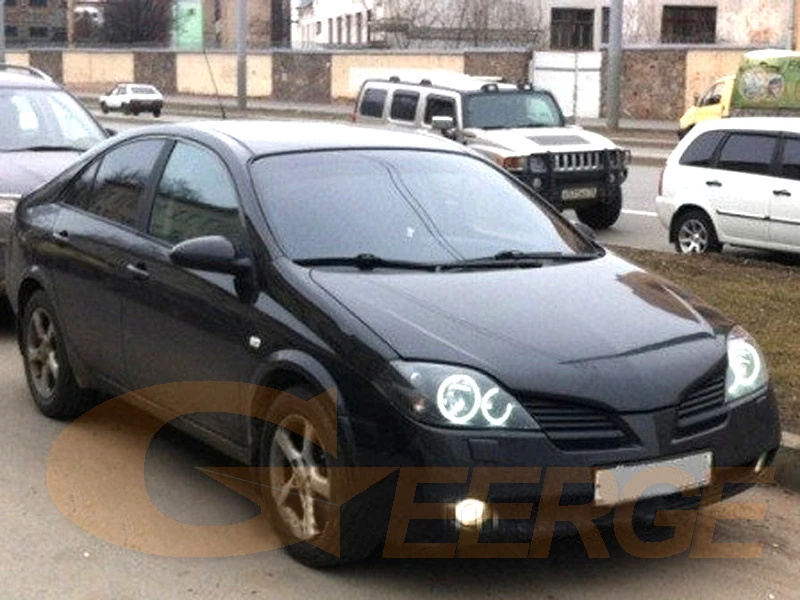 Для NISSAN PRIMERA P12 2002-2008 отличный RF Bluetooth контроллер многоцветный ультра яркий RGB светодиодный ангельские глазки Halo Ring kit