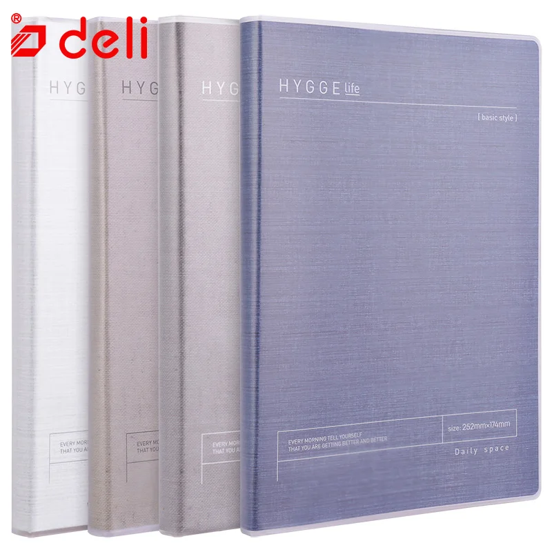 Deli Note book 252 мм * 173 записная книжка планировщик английские заметки 128 бумажная