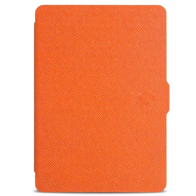 orange Кожаный чехол с рисунком, умный чехол для amazon Kindle Paperwhite1/paperwhite2/paperwhite3 для Paperwhite1 2 3 для чтения электронных книг - Цвет: orange