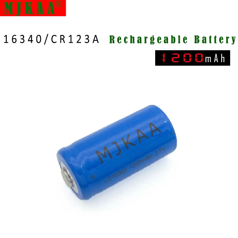 10/20 штук 16340 CR123A 3,7 V 1200 мА/ч, литий-ионный аккумулятор Перезаряжаемые батареи
