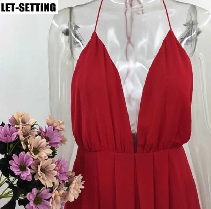 Платье женское длинное Облегающее с глубоким V образным вырезом вечерние кантный