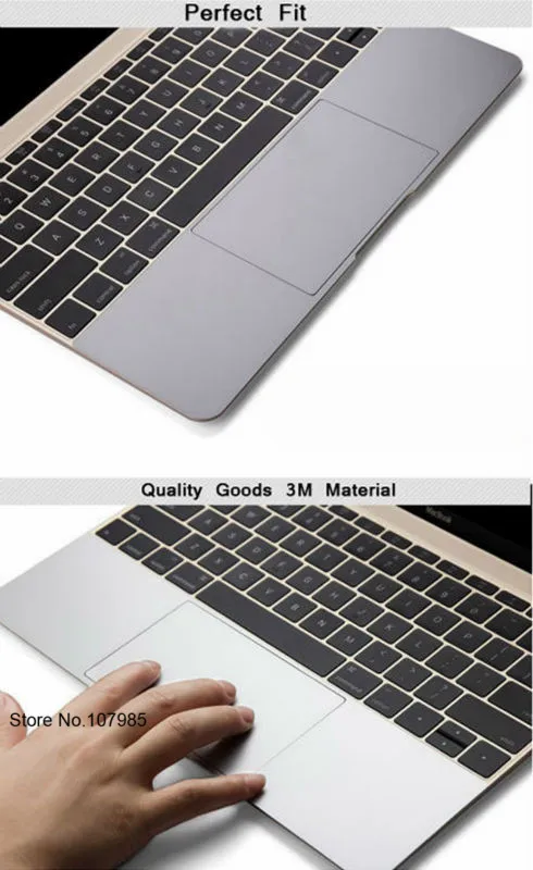 Серый Цвет трекпад ладонь защита на запястье наклейка для retina MacBook 12 13 15 Pro с сенсорной панелью A1706 1707 A1708 A1534