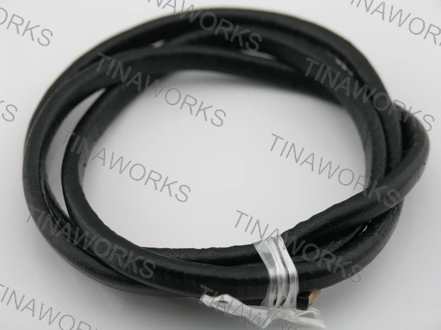 

FREE SHIPPING 5 Yards 7.0x4.0mm Black Licorice Greek Leather Cord