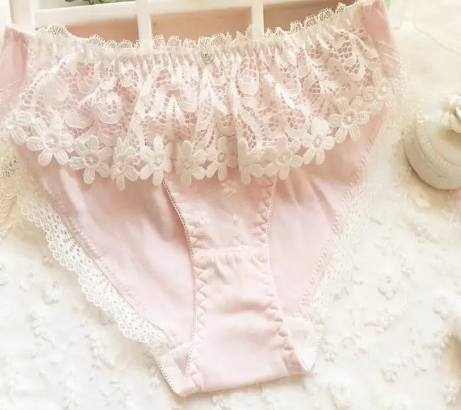 Новое поступление, Размеры M, L, XL, милые хлопковые сексуальные трусики в стиле Лолиты с аппликацией, нижнее белье, трусики-стринги WP388