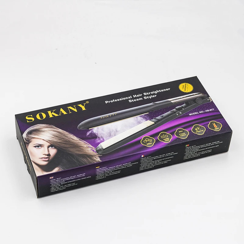 Professional Выпрямитель для волос Турмалин Керамика выпрямления Утюг щипцы завивки