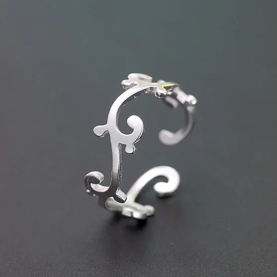 Женское кольцо с ветками серебра регулируемое обручальное модный подарок для