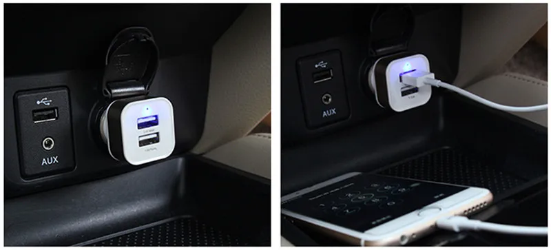 Автомобильное зарядное устройство с двумя USB-портами 2 1 а | Электроника