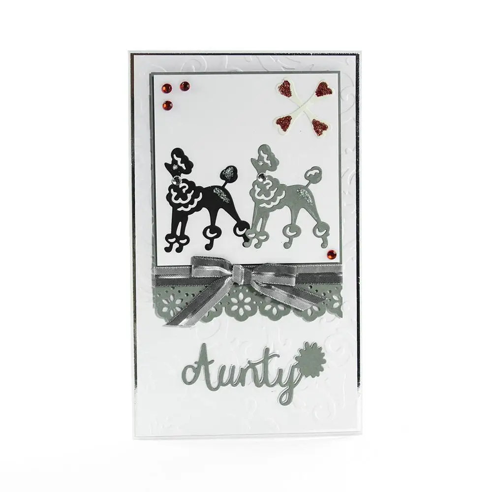 Женские металлические штампы для пуделя новинка 2019 трафареты сделай сам