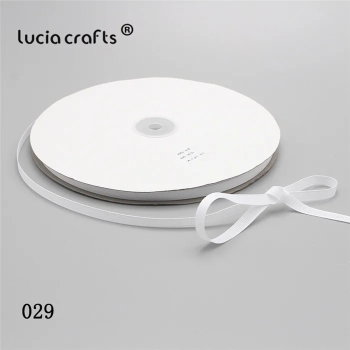 029 White Lucia Crafts 100y 6 мм многоцветные корсажные ленты бант поделки Сделай Сам шитье ручной работы упаковочные материалы аксессуары 040054279 - Цвет: 029 White