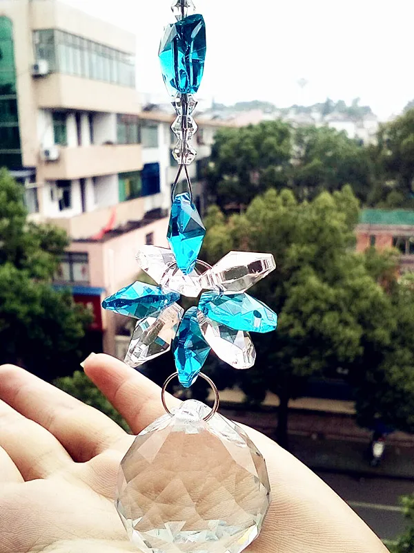 Очаровательная гирлянда чакра спектры 1 шт. Aqua Suncatcher K9 Хрустальная подвеска для