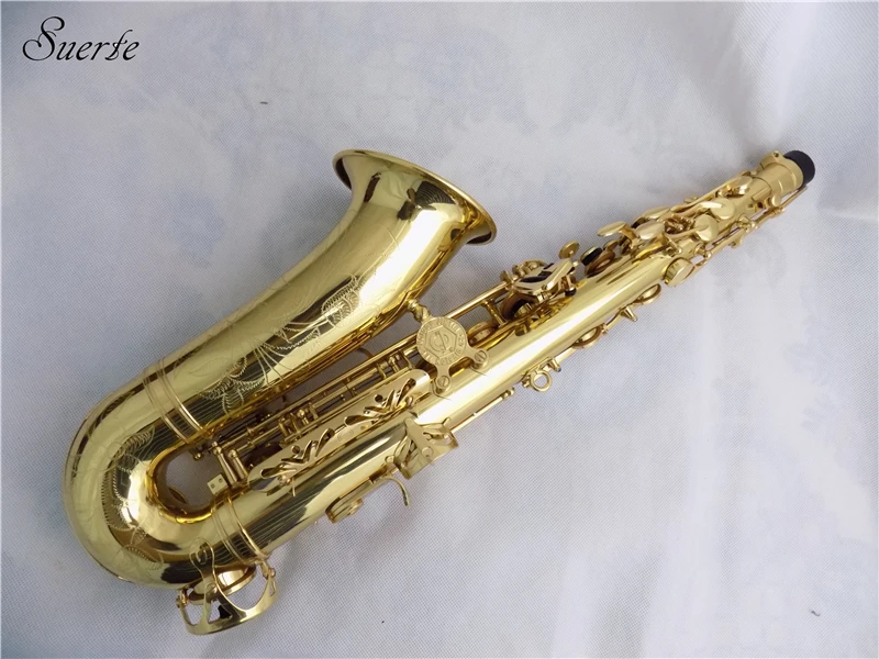 

Professional Alto saxophone for Performance Italian Pads Yellow brass body Wind Musical instruments