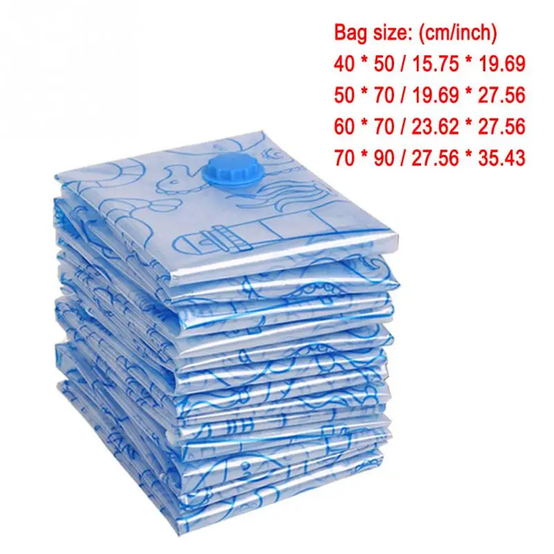 4 размера экономии пространства Сумки для хранения под вакуумом подкладка сжатый