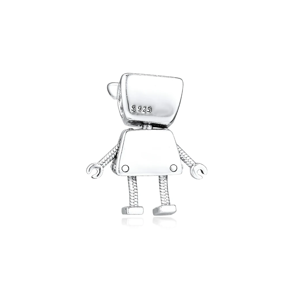 Подходит для Pandora очаровательные браслеты Bella Bot бусины с розовой эмалью 100% 925