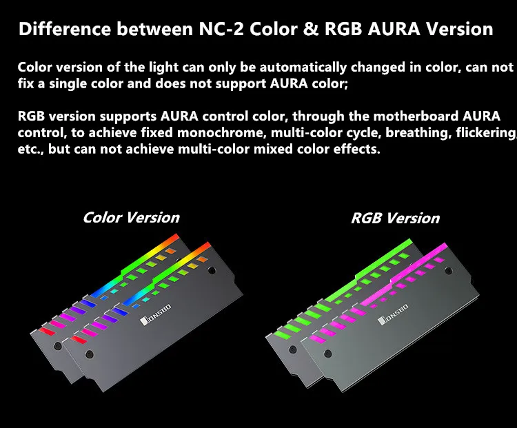 Память охлаждения ram жилет память радиатор RGB/цветной светильник радиатор ram радиатор RGB подсветка поддержка AURA 2 шт