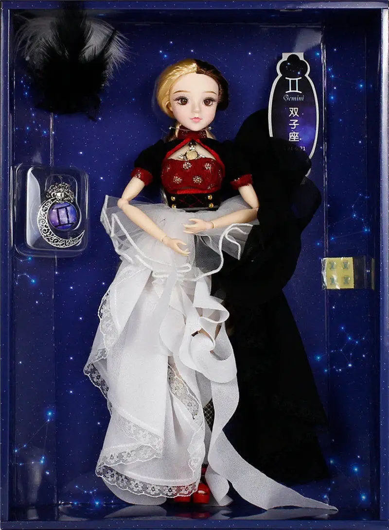 Gemini Мм девушка Blyth кукла 12 Созвездие серии 35 см шарнир тела кукла Monste высокие игрушки для детей 1/6 BJD кукла - Цвет: Gemini
